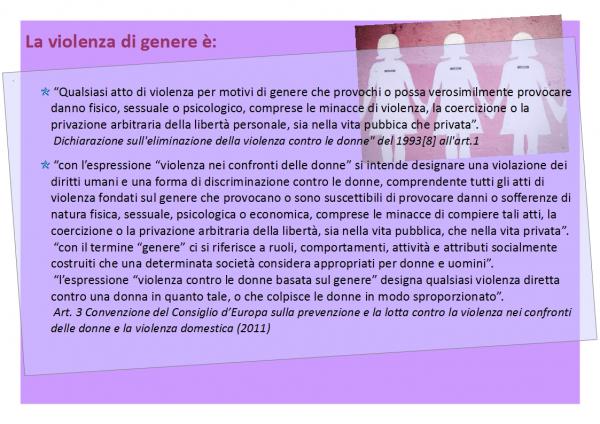 Immagine grafica "La violenza è" Immagine grafica "La violenza è"
