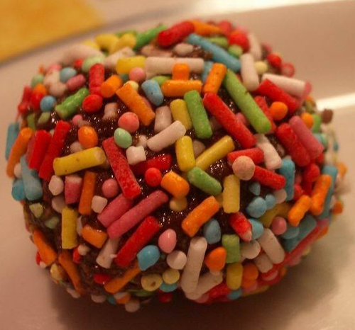 Palline dolci colorate